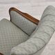 1960s, Danish armchair, light blue furniture fabric, beech wood.