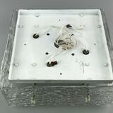1960s lamp ceiling lamp Plafoniere Kalmar Franken Ice Glas Design