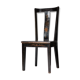 Black lacquered chair decorated with traditional chinese motifs - sign a. monard 1907