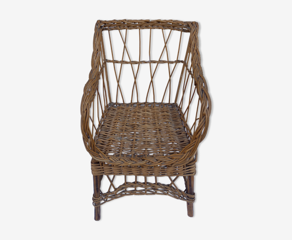 Fauteuil en rotin pour enfant