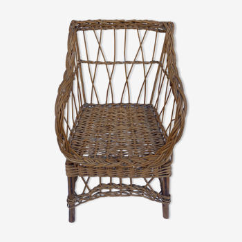 Rattan armchair for children