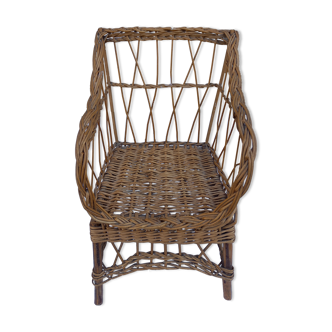 Rattan armchair for children