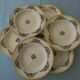 Lot de 6 assiettes creuses Art Déco en faïence BOCH LA LOUVIERE