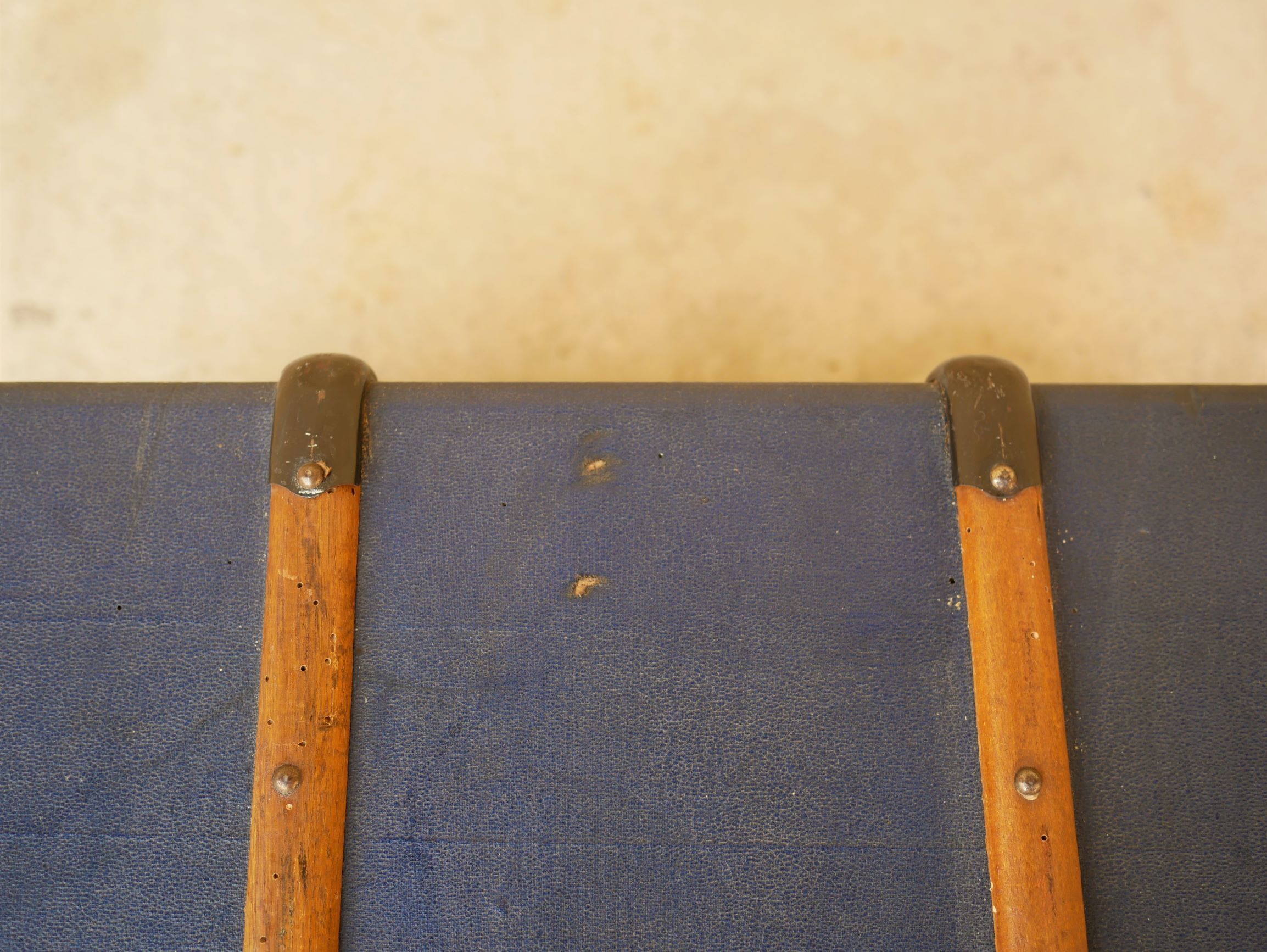 Blue vintage trunk