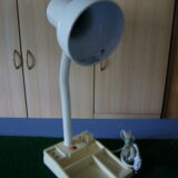 With organizer desk lamp