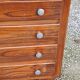 Vintage oak chest of drawers from the 50s compass feet 4 drawers