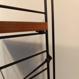 Mid century free standing rack with teak shelves by Dekker – Tomado