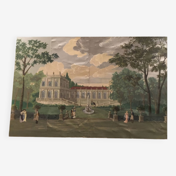 Panoramic paper mid 19th (Zuber style)