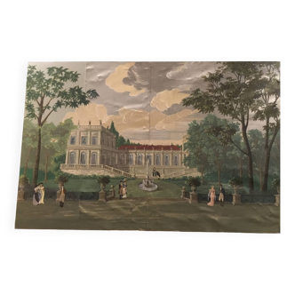 Panoramic paper mid 19th (Zuber style)