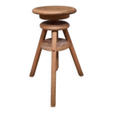 Wooden stool with screws