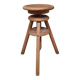 Wooden stool with screws