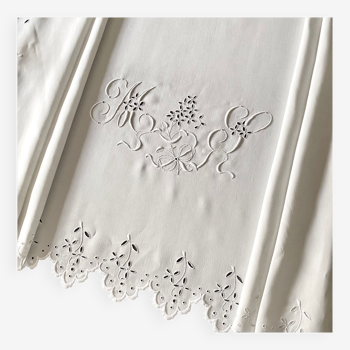 Old embroidered sheet