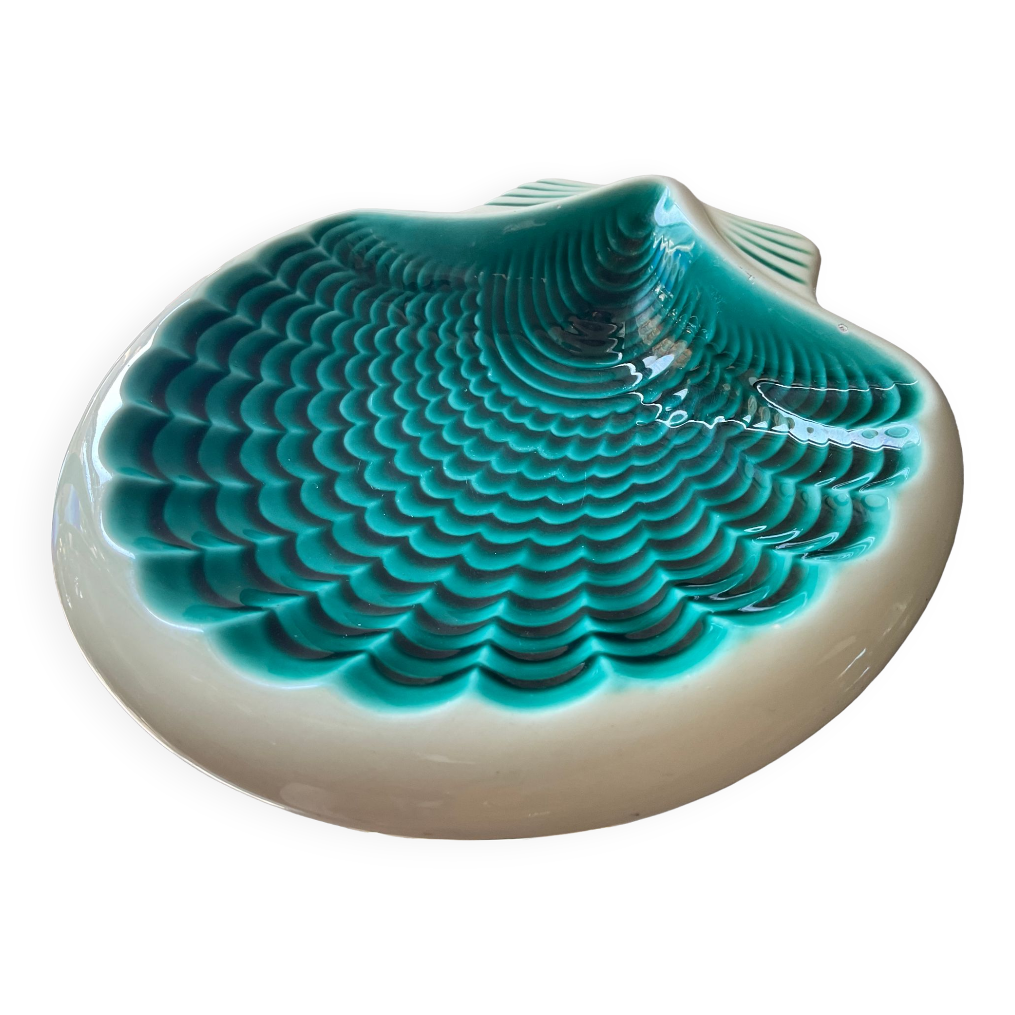 Empty pocket Vallauris ceramic shell 70s