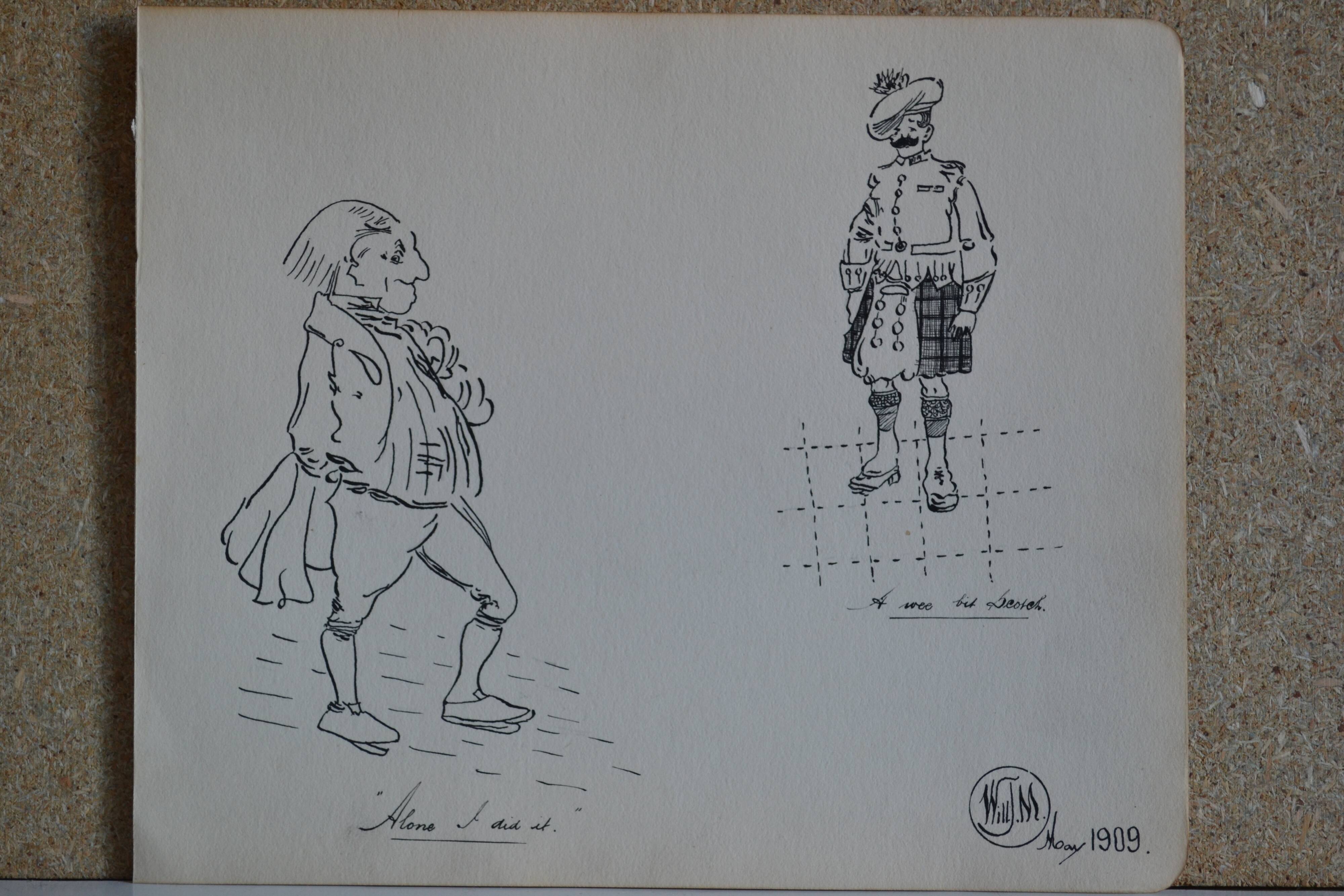 Dessin a l'encre de chine vers 1910