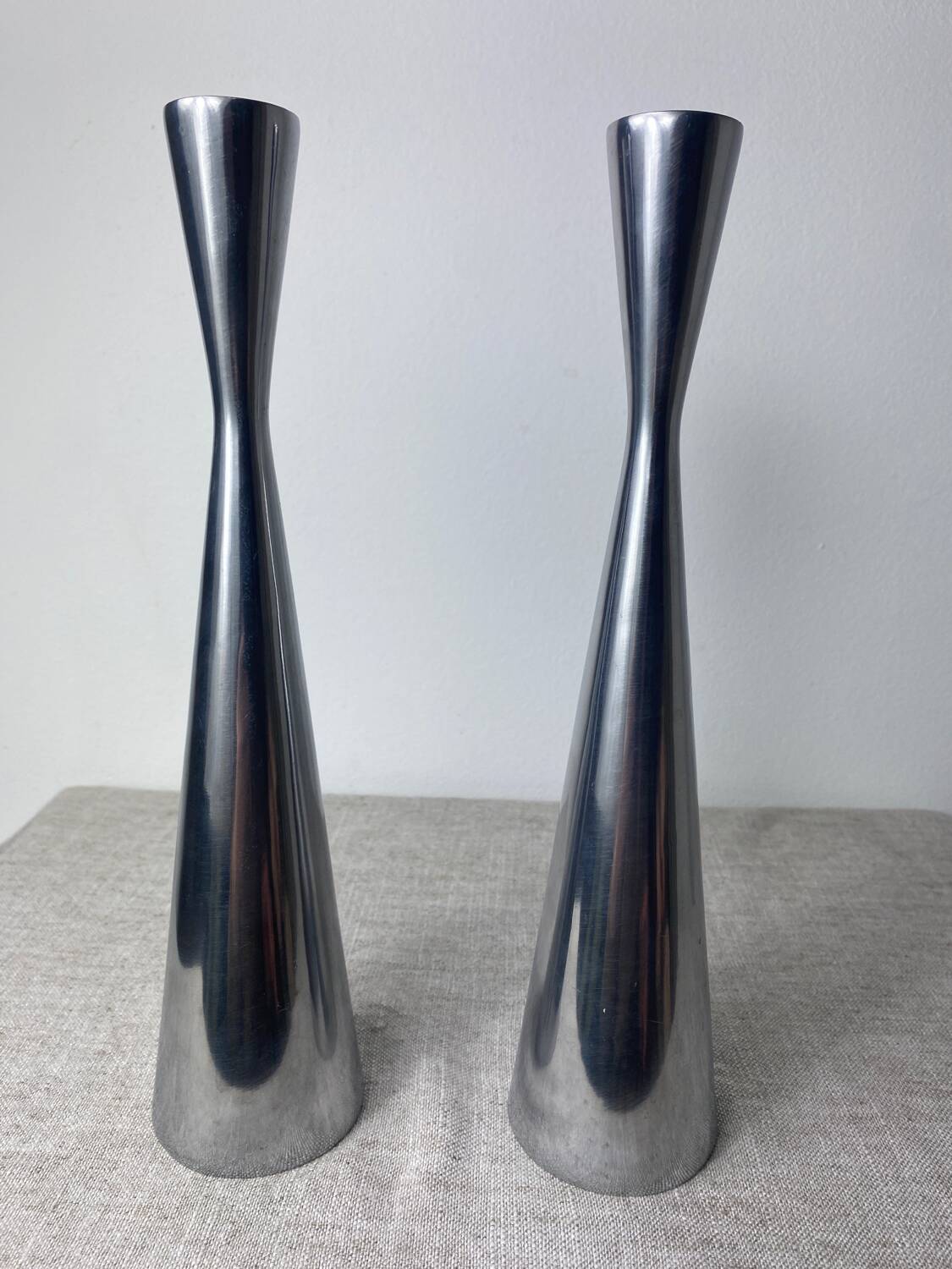 Ikea gâta aluminum diabolo candle holders
