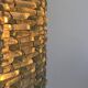 Vintage XL glass and metal wall light, France 1960