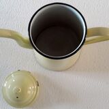 Yellow enamelled coffee maker