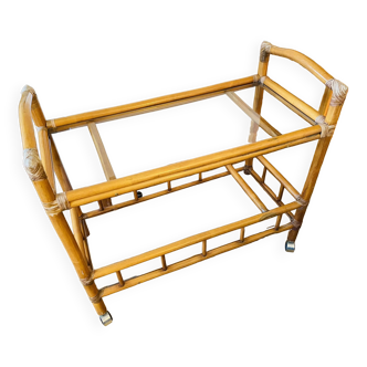 Bamboo trolley on wheels