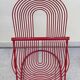 Swing Chair Jutta and Herbert Ohl Rosenthal Lübke 1982 Lacquered Red Steel