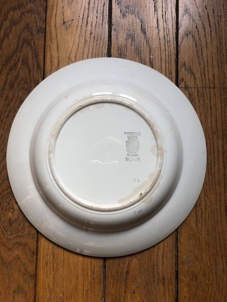 Plat de service creux Sarregumines modèle "Blida"