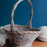 Panier en osier tressé vannerie artisanale