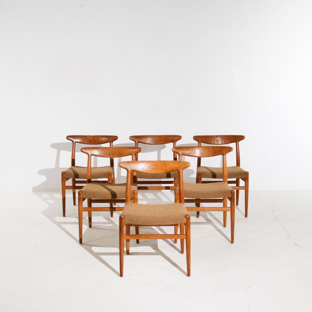 Hans Wegner W2 chairs C.M Madsens 1950s