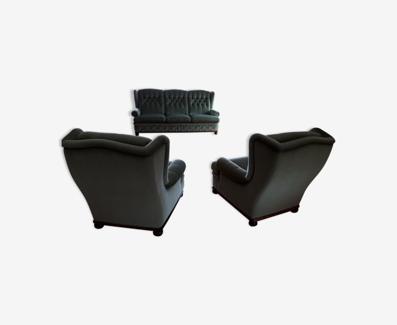 Canapé 3 places et 2 fauteuils de style anglais