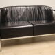 Vintage sofa in synthetic leather and chrome metal, 1970s