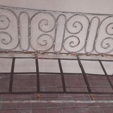 Old wrought iron bench