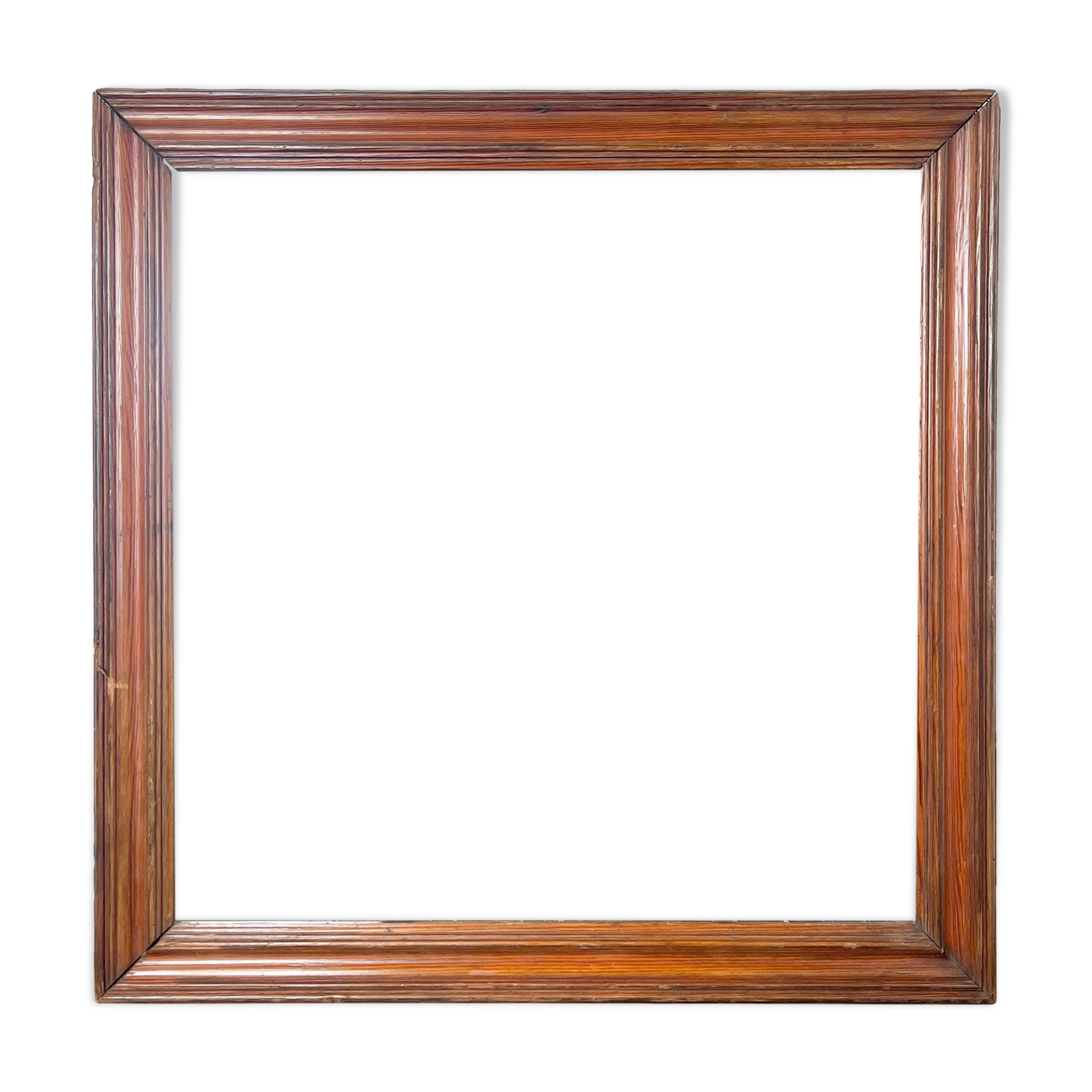 Antique foxed mirror square