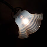 Opalescent tulip swing lamp 1900