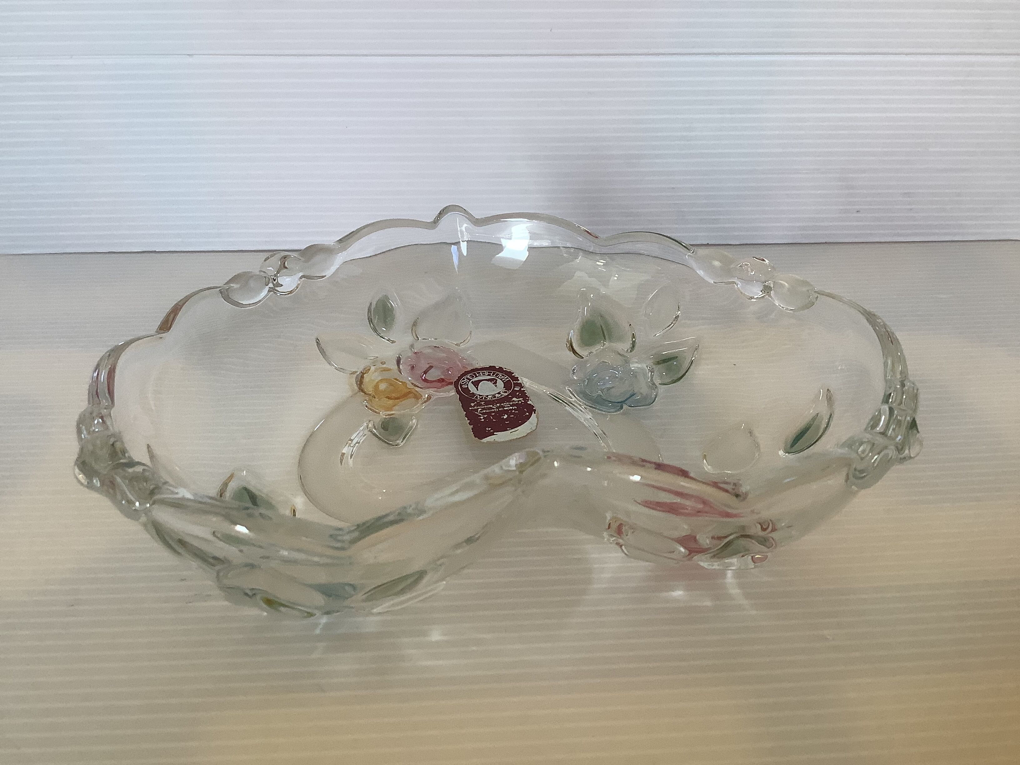 Heart-shaped catchall Walther glass Germany