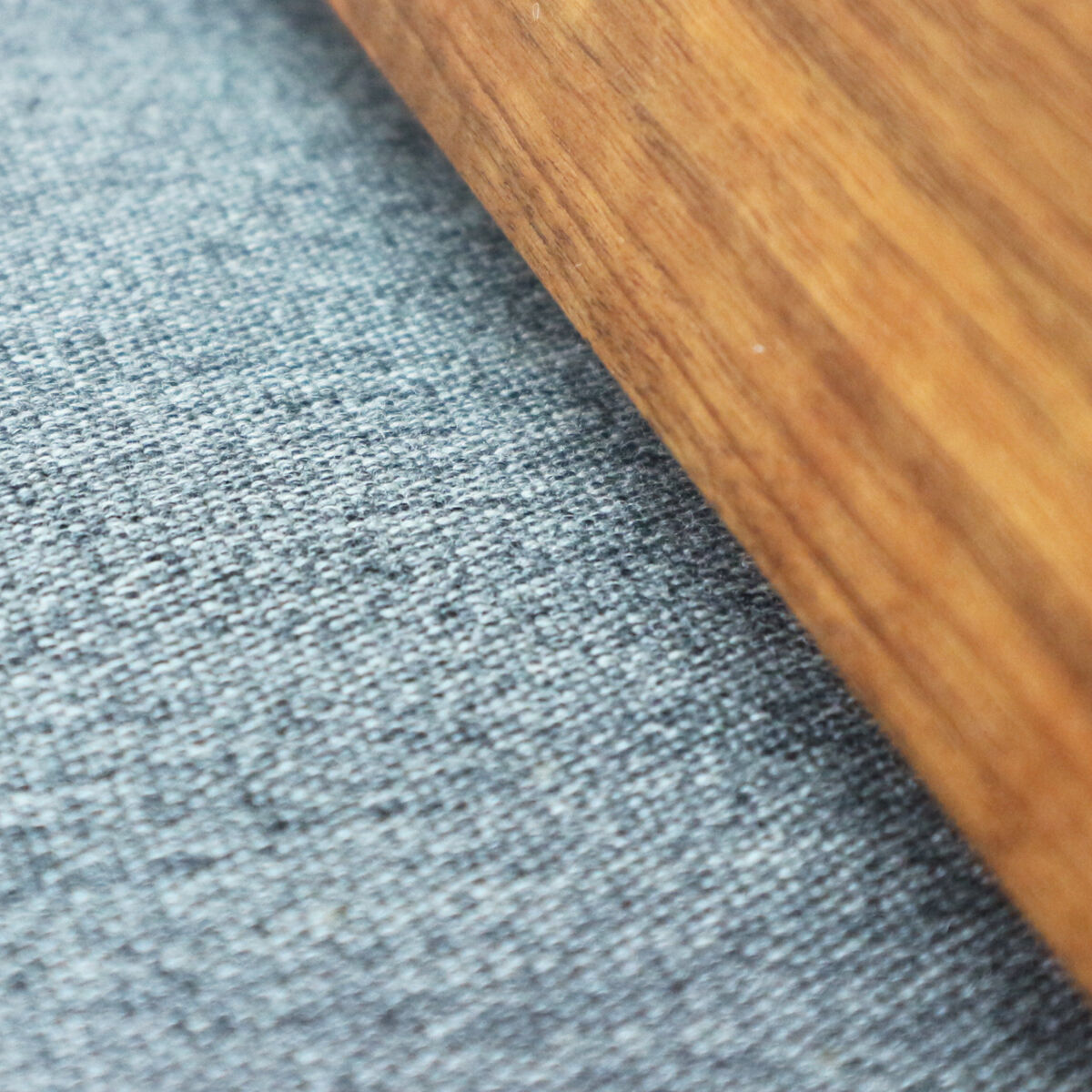 Extendible day bed, walnut with grey cover 1960