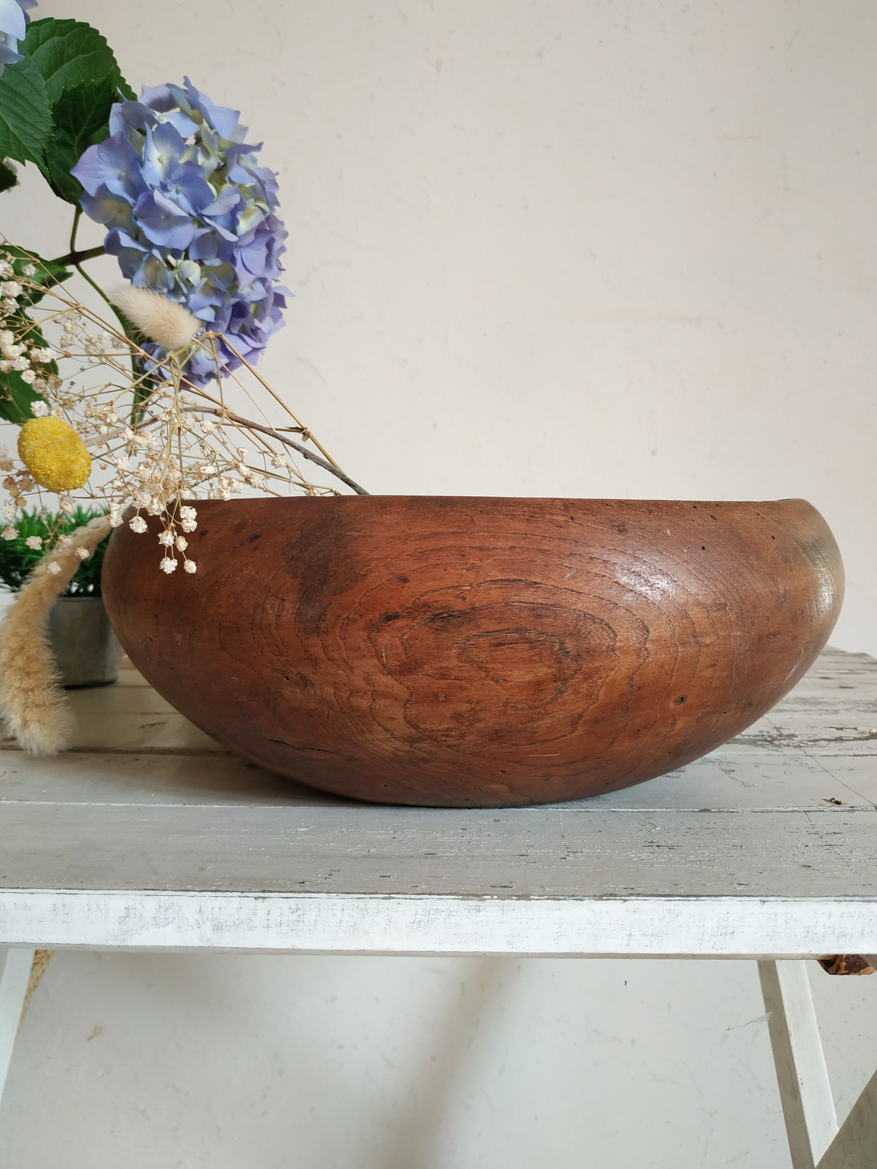Old wooden bowl