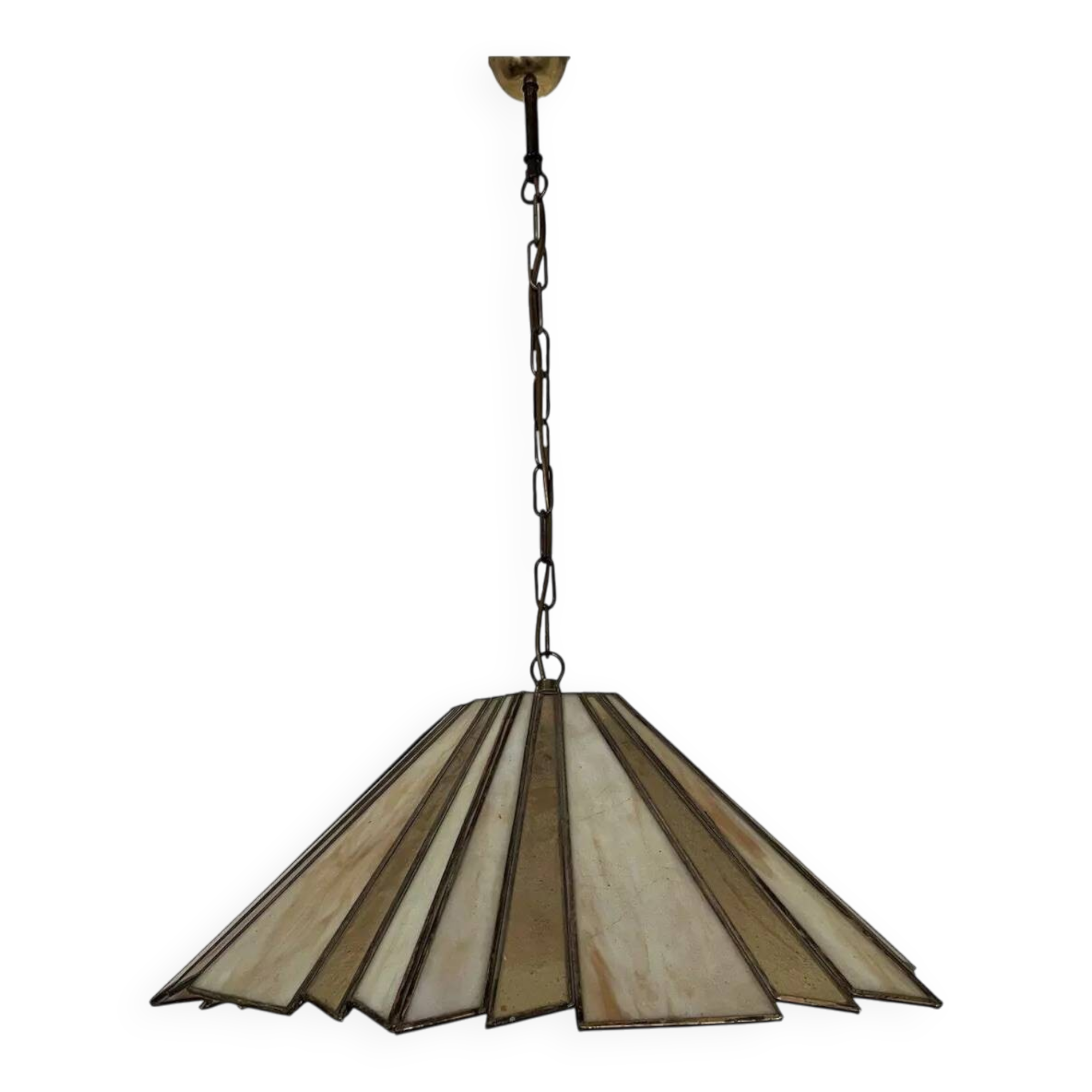 Suspension Art déco en verre style Tiffany