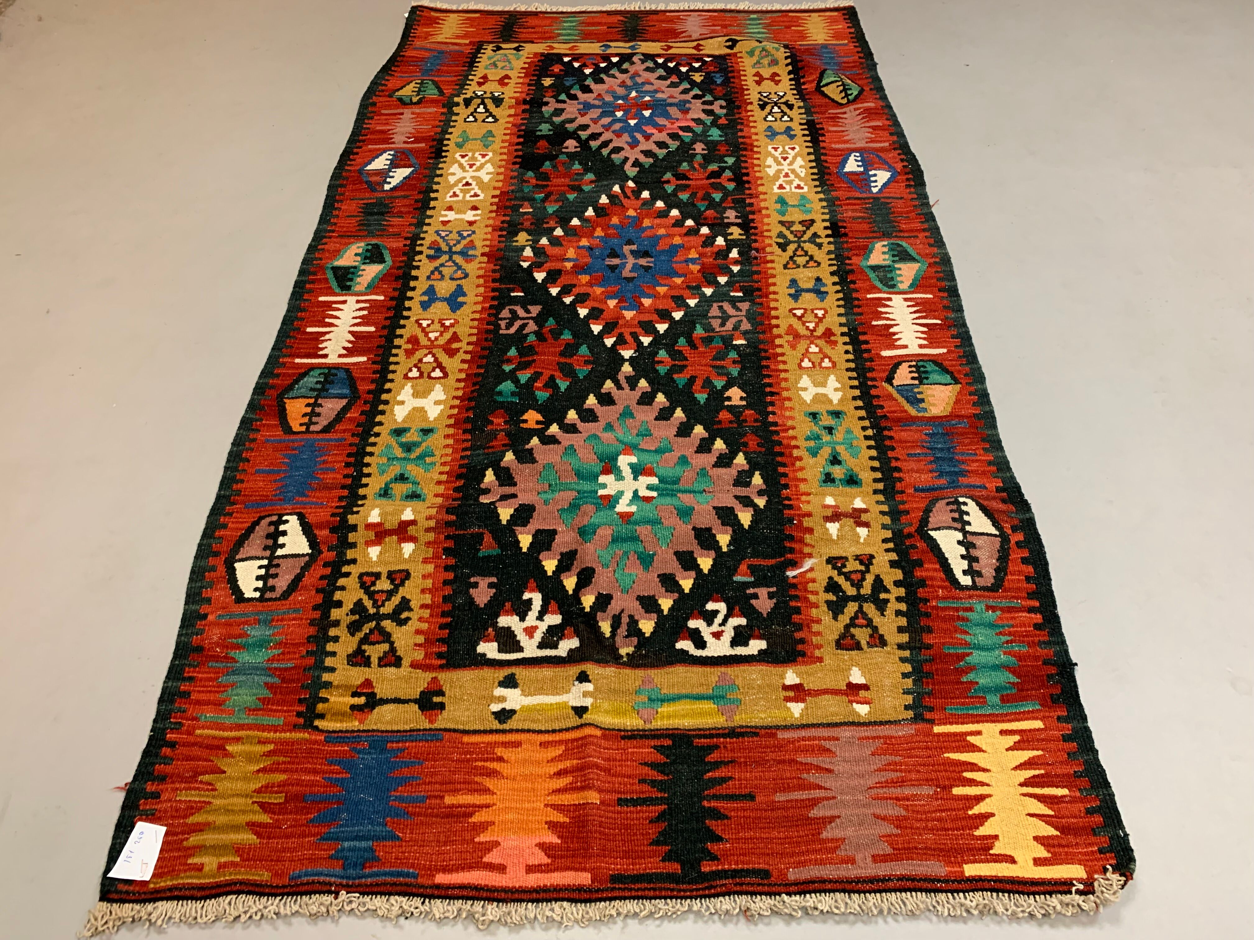 Turkish kilim kelim rug - 188x101 cm