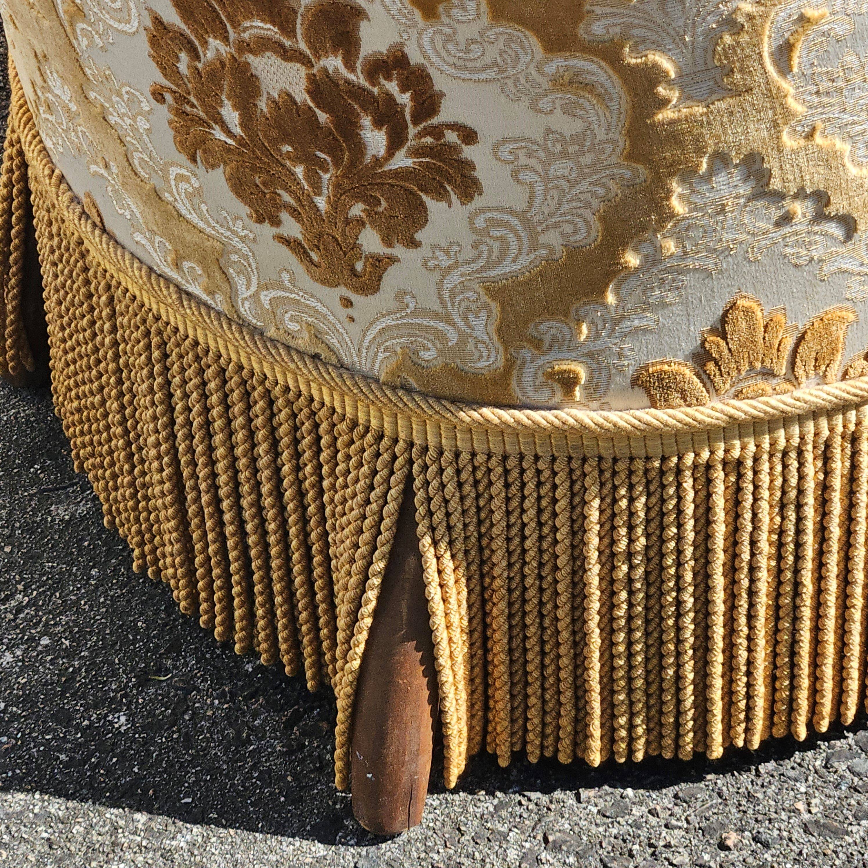 2 French Vintage Crapaud Seater-golden beige Cocktail Chairs 60s