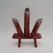 Triple ceramic vase Belgium