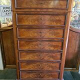 Mahogany semainier furniture louis philippe style 19th