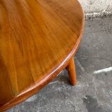 Set of 6 Honey Brown Solid Beech Wood Dining Chairs by De Ster Gelderland, 1960s