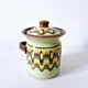 Vintage Bulgarian ceramic mustard pot Troyan