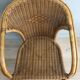 Pair of rattan armchairs from the 60s