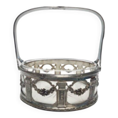Antique Art Nouveau basket, France, 1900s