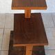Vintage side table in walnut burl