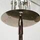 Spherical chrome and glass planetary floor lamp from the mid-century German space age by Doria Leuchten, 1960s.