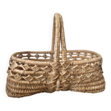 Vintage wicker woven basket