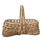 Vintage wicker woven basket