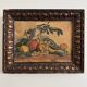 Huile sur toile par M. Rery nature morte aux fruits et aux légumes XXe