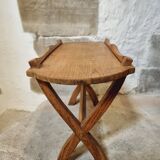 Small oak side table – French rustic style – 1920s