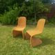 chaise en rotin style Verner Panton